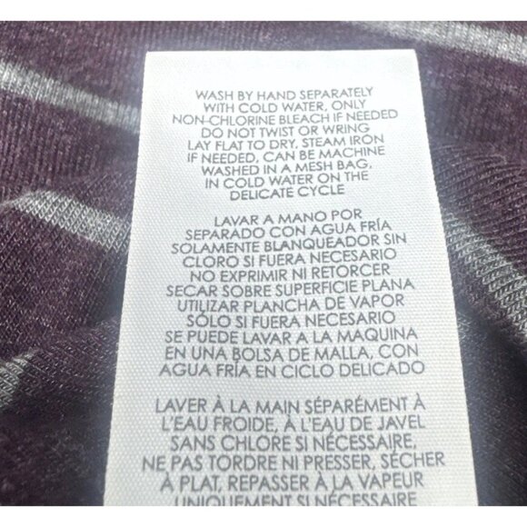 CAbi Womens Serenity Plum Stripe Long Sleeve Top Medium Classic Comfy Casual - Picture 8 of 10